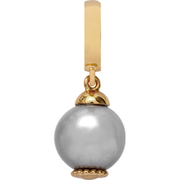 610-G09Grey, Christina Collect Grey pearl Dream Gold-plated Silver Charm*